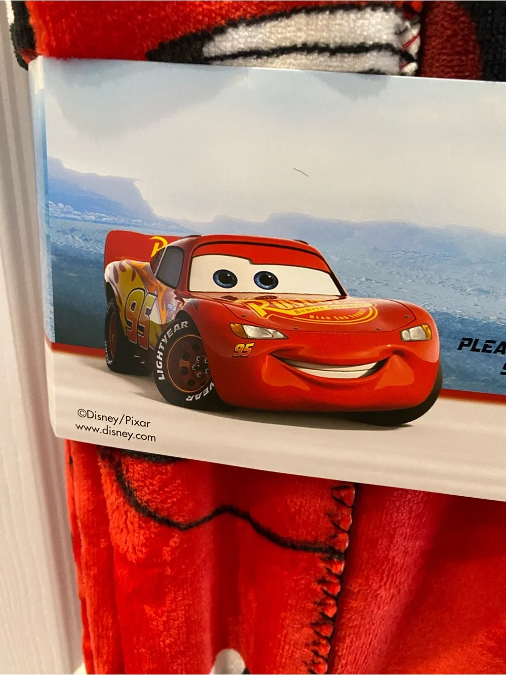 New! Disney Pixar cars lightning McQueen blanket